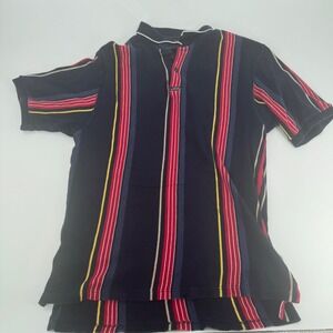 Chaps Ralph Lauren Striped Polo Shirt‎ Mens Extra Large XL Short Sleeve VTG